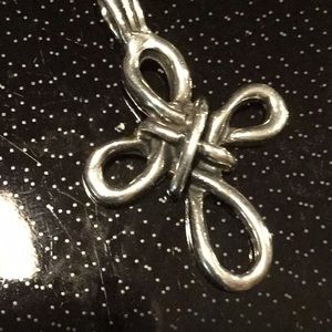 Silver Knot Cross 925 MEXiCO 18 “ Sterling Chain